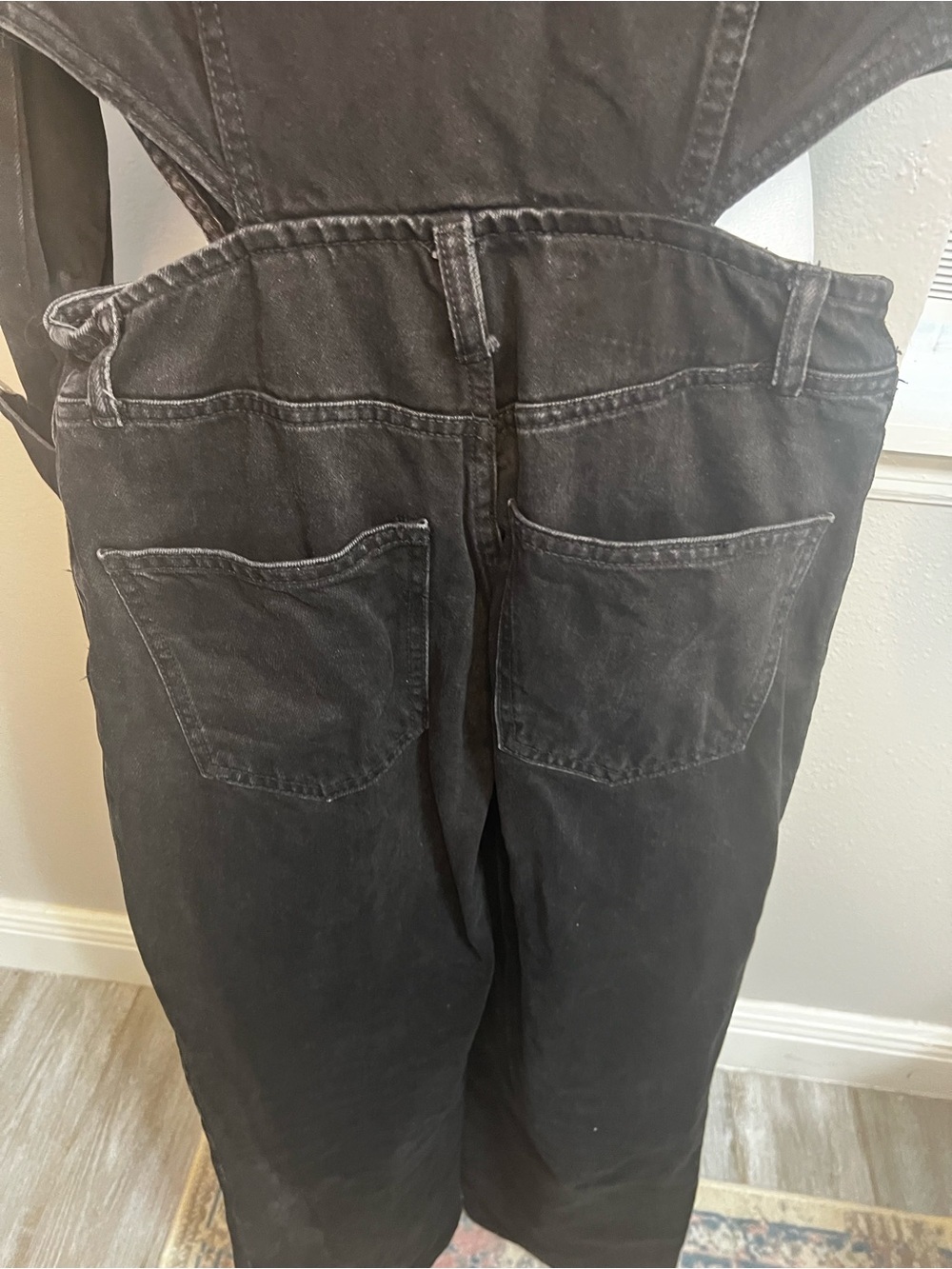 Zara Small Black Denim Jumpsuit Waist Cutouts Long Sleeve Classic Womens
Jean - Picture 15 of 16